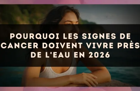 Pourquoi les signes de Cancer doivent vivre près de l'eau en 2026