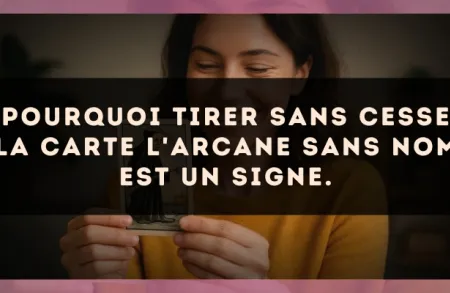 Pourquoi tirer sans cesse la carte L'Arcane sans nom est un signe.