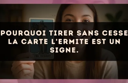 Pourquoi tirer sans cesse la carte L'Ermite est un signe.