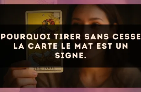 Pourquoi tirer sans cesse la carte Le Mat est un signe.
