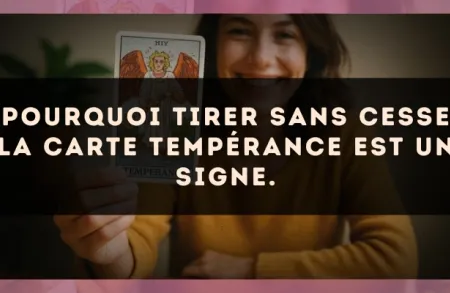 Pourquoi tirer sans cesse la carte Tempérance est un signe.