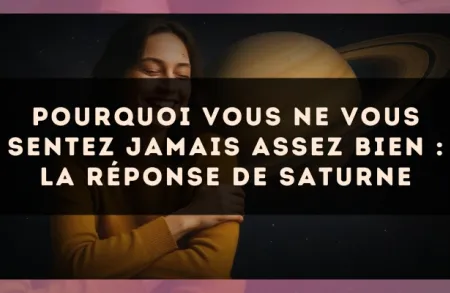 Pourquoi vous ne vous sentez jamais assez bien : la réponse de Saturne