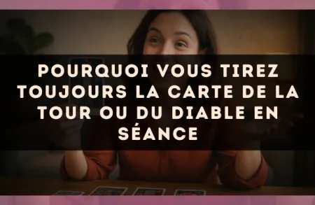 Pourquoi vous tirez toujours la carte de la Tour ou du Diable en séance