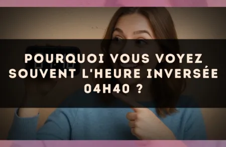 Pourquoi vous voyez souvent l'heure inversée 04h40 ?