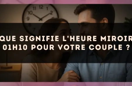 Que signifie l'heure miroir 01h10 pour votre couple ?