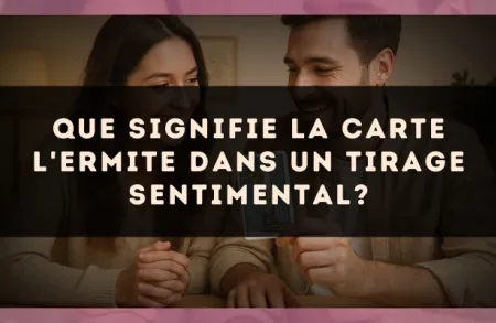 Que signifie la carte L'Ermite dans un tirage sentimental?