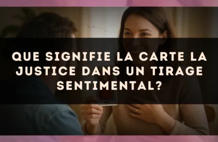 Que signifie la carte La Justice dans un tirage sentimental?