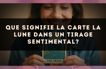 Que signifie la carte La Lune dans un tirage sentimental?