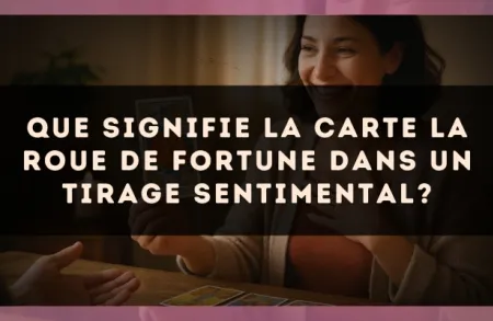 Que signifie la carte La Roue de Fortune dans un tirage sentimental?