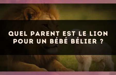 Quel parent est le Lion pour un bébé Bélier ?