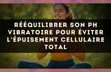 Rééquilibrer son pH vibratoire pour éviter l'épuisement cellulaire total