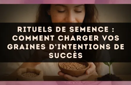 Rituels de semence : comment charger vos graines d'intentions de succès