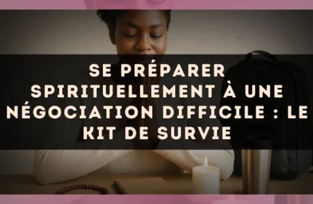 Se préparer spirituellement à une négociation difficile : le kit de survie