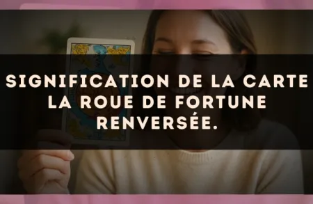 Signification de la carte La Roue de Fortune renversée.