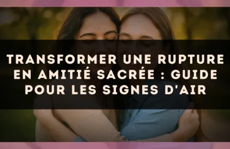 Transformer une rupture en amitié sacrée : guide pour les signes d'Air