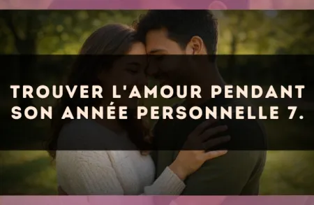 Trouver l'amour pendant son Année Personnelle 7.