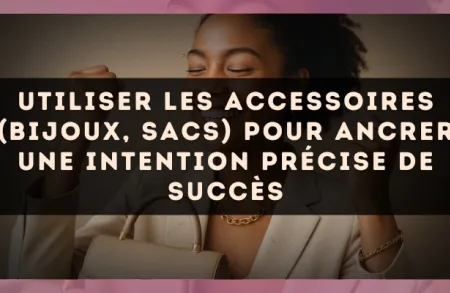 Utiliser les accessoires (bijoux, sacs) pour ancrer une intention précise de succès