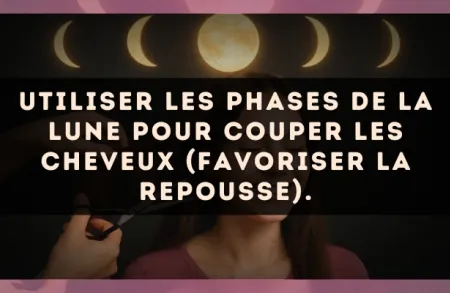 Utiliser les phases de la lune pour couper les cheveux (favoriser la repousse).