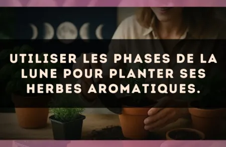 Utiliser les phases de la lune pour planter ses herbes aromatiques.