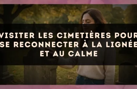 Visiter les cimetières pour se reconnecter à la lignée et au calme