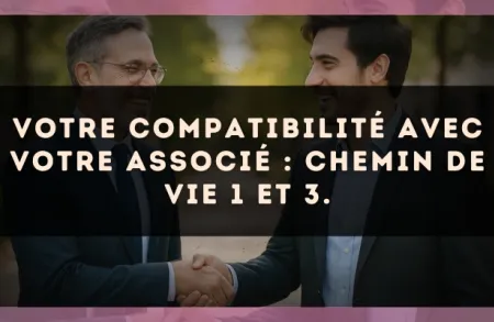 Votre compatibilité avec votre associé : Chemin de Vie 1 et 3.