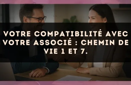 Votre compatibilité avec votre associé : Chemin de Vie 1 et 7.