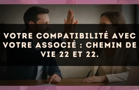 Votre compatibilité avec votre associé : Chemin de Vie 22 et 22.