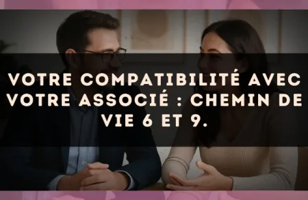 Votre compatibilité avec votre associé : Chemin de Vie 6 et 9.