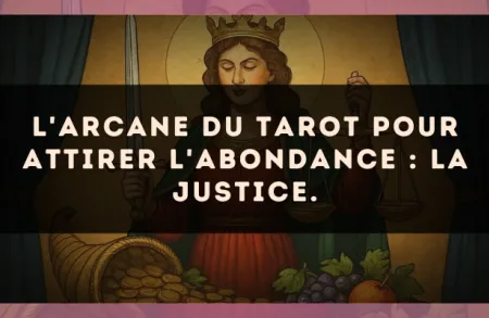 L'arcane du Tarot pour attirer l'abondance : La Justice.