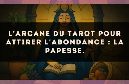 L'arcane du Tarot pour attirer l'abondance : La Papesse.