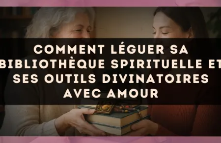 Comment léguer sa bibliothèque spirituelle et ses outils divinatoires avec amour
