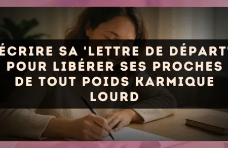 Écrire sa 'lettre de départ' pour libérer ses proches de tout poids karmique lourd