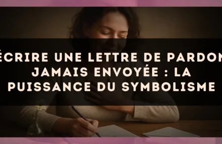 Écrire une lettre de pardon jamais envoyée : la puissance du symbolisme