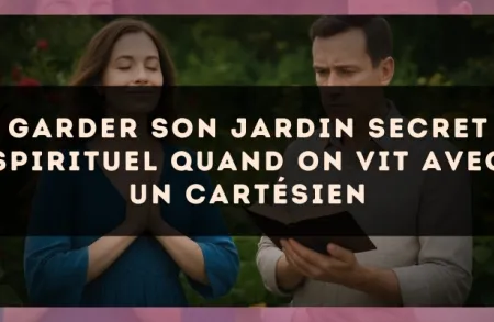 Garder son jardin secret spirituel quand on vit avec un cartésien