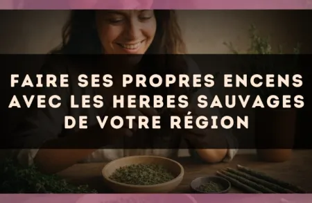 Faire ses propres encens avec les herbes sauvages de votre région