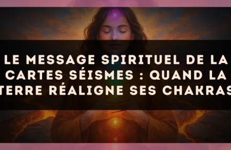 Le message spirituel de la cartes séismes : quand la terre réaligne ses chakras
