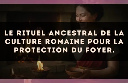 Le rituel ancestral de la culture Romaine pour la protection du foyer.