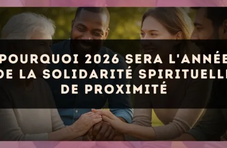 Pourquoi 2026 sera l'année de la solidarité spirituelle de proximité