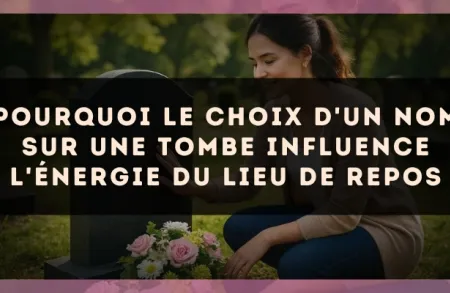 Pourquoi le choix d'un nom sur une tombe influence l'énergie du lieu de repos