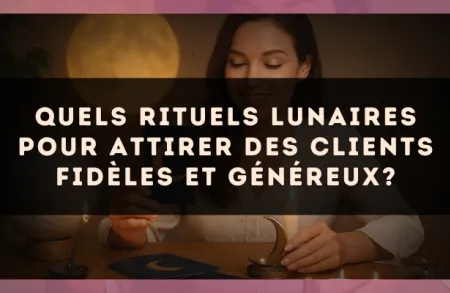 Quels rituels lunaires pour attirer des clients fidèles et généreux?