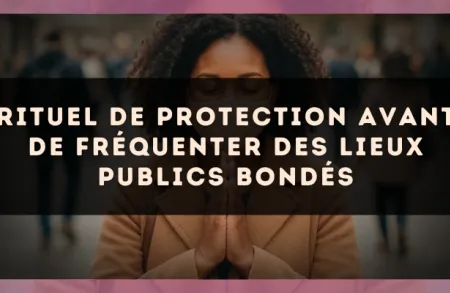 Rituel de protection avant de fréquenter des lieux publics bondés