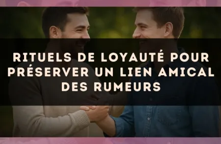 Rituels de loyauté pour préserver un lien amical des rumeurs