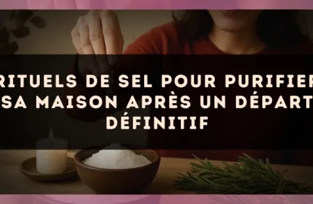 Rituels de sel pour purifier sa maison après un départ définitif