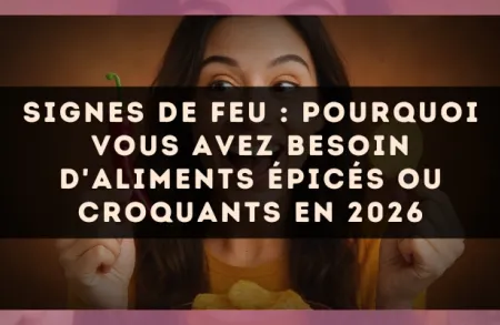 Signes de Feu : pourquoi vous avez besoin d'aliments épicés ou croquants en 2026