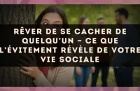Rêver de se cacher de quelqu’un — Ce que l’évitement révèle de votre vie sociale