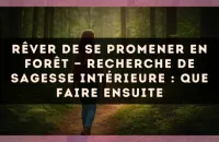 Rêver de se promener en forêt — Recherche de sagesse intérieure : que faire ensuite