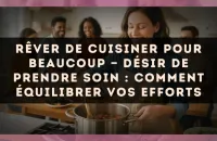 Rêver de cuisiner pour beaucoup — Désir de prendre soin : comment équilibrer vos efforts