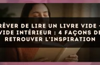 Rêver de lire un livre vide — Vide intérieur : 4 façons de retrouver l’inspiration