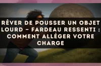 Rêver de pousser un objet lourd — Fardeau ressenti : comment alléger votre charge