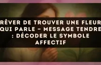 Rêver de trouver une fleur qui parle — Message tendre : décoder le symbole affectif